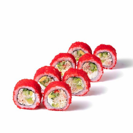 ﻿Калифорния с камчатским крабом (премиум) 8шт