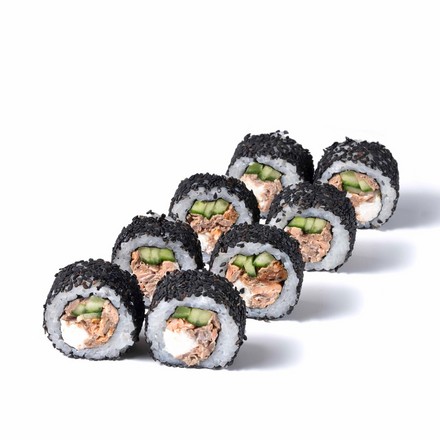 Жаренный лосось в кунжуте (8шт)