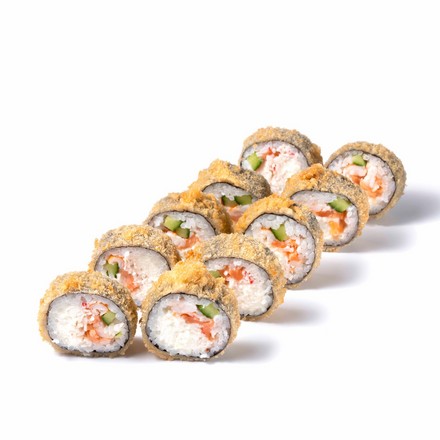 Жаренный ролл с морепродуктами (10шт)