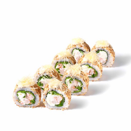 Ролл Цезарь с креветками