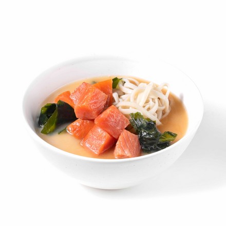 Сливочный суп с лососем горячего копчения