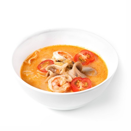 Том-Ям с морепродуктами с кокосовым молоком